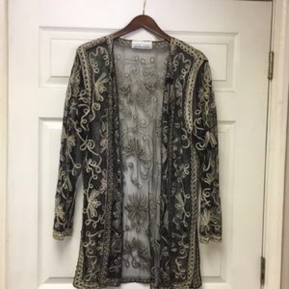 SOPHIE CHANG Black Duster BNWOT - Picture 3 of 9